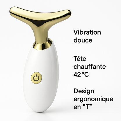 Appareil de Massage Visage Chauffant 42°C – Soin Liftant & Raffermissant